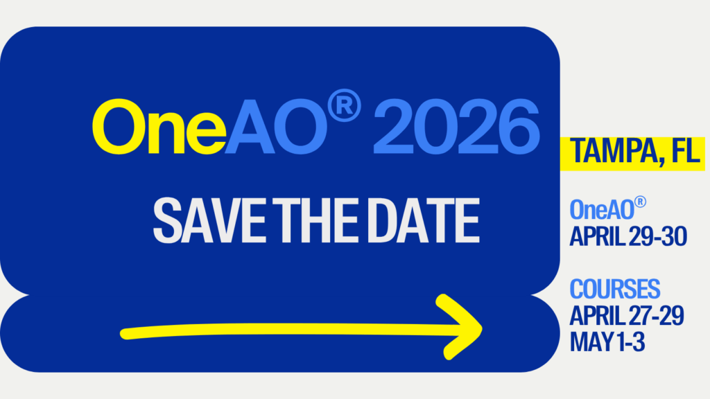 OneAO STD Save the Date