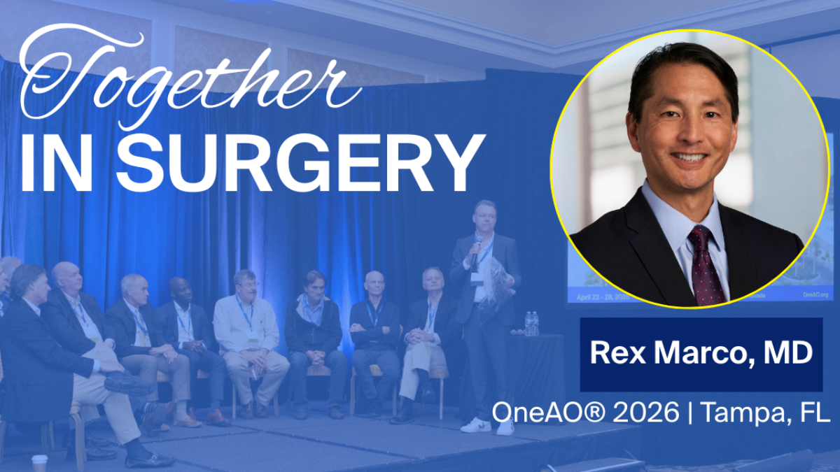 Sages on Stage panel discussion at OneAO 2026 featuring Rex Marco MD