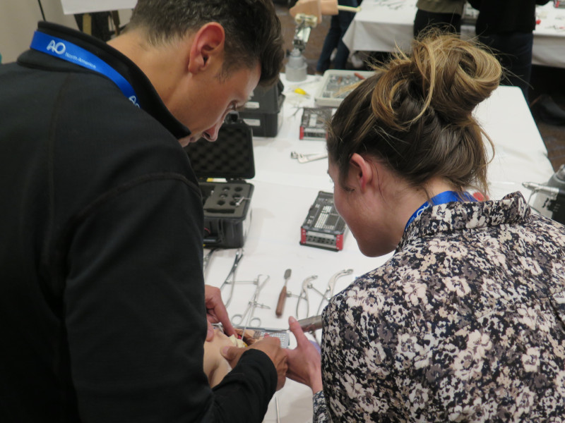 Hands-on fracture management training in AO Trauma NA resident course